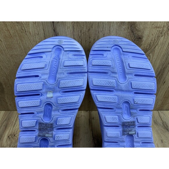 Skechers Arch Fit Go Foam Foamies Shoes Size 10 Purple Slip on 111553 - Picture 13 of 16